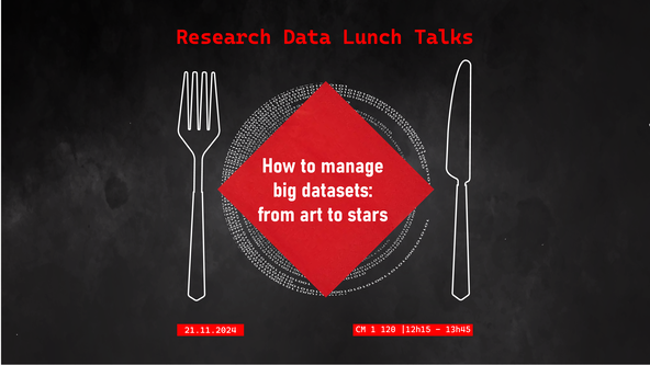 Research Data Lunch Talks "How to manage big datasets: from art to stars"