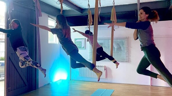 ADULT INTERMEDIATE AERIAL YOGA  - Teachers approval required  