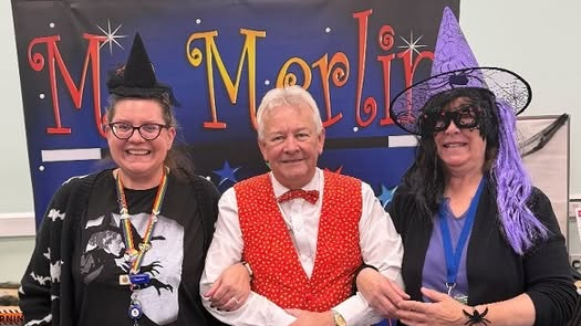 Halloween party with Mr Merlin at Shiremoor library