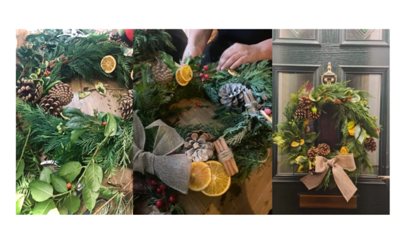 Christmas Wreath Making at Crumbs 