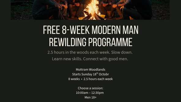 Modern Man: The Rewilding Journey. (10am - 12:30pm)