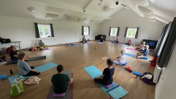 Pilton Wednesday 9:30-11:00 am Yoga + ZOOM online option Spring 2026 
