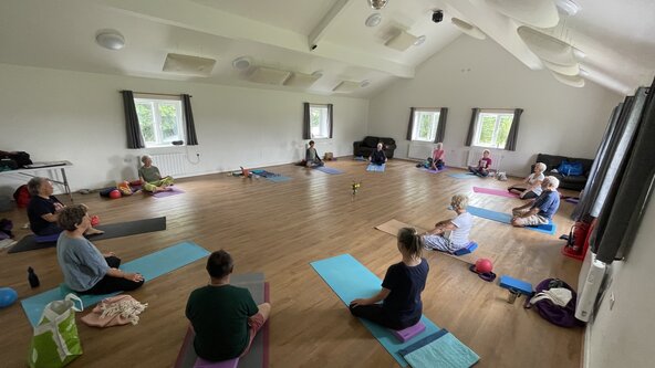 Pilton Tuesday 7.00 pm Summer 2025 Yoga + ZOOM online option