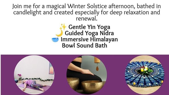 Winter Solstice - Candlelight Yin Yoga, Yoga Nidra & Sound Bath at St John Church, Belmont
Northdown Road
Sutton
SM2 6DY