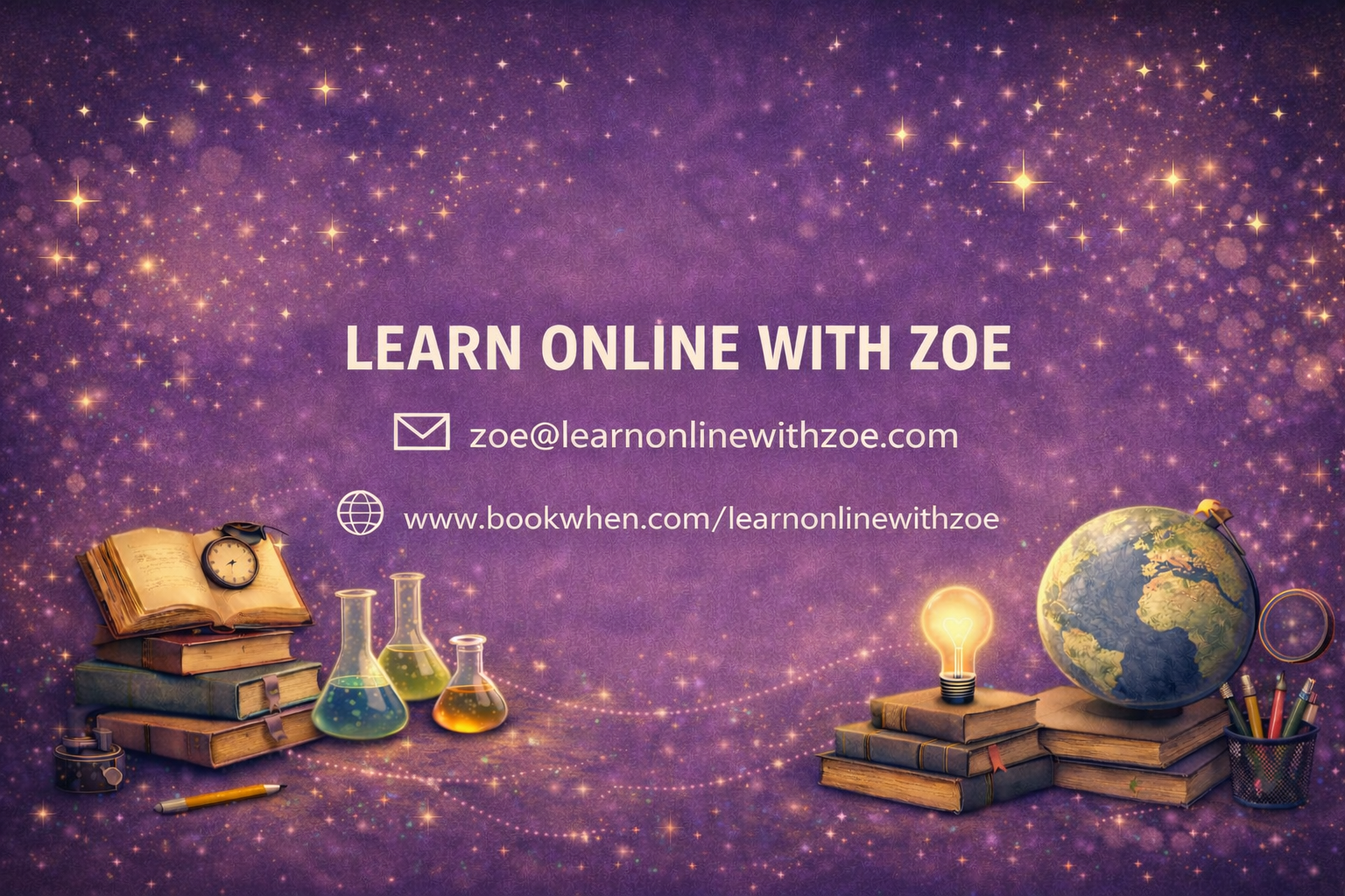 Learn Online With Zoe - Booking by Bookwhen