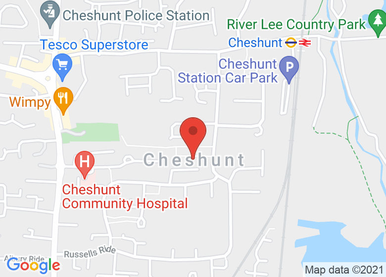 Map showing event location