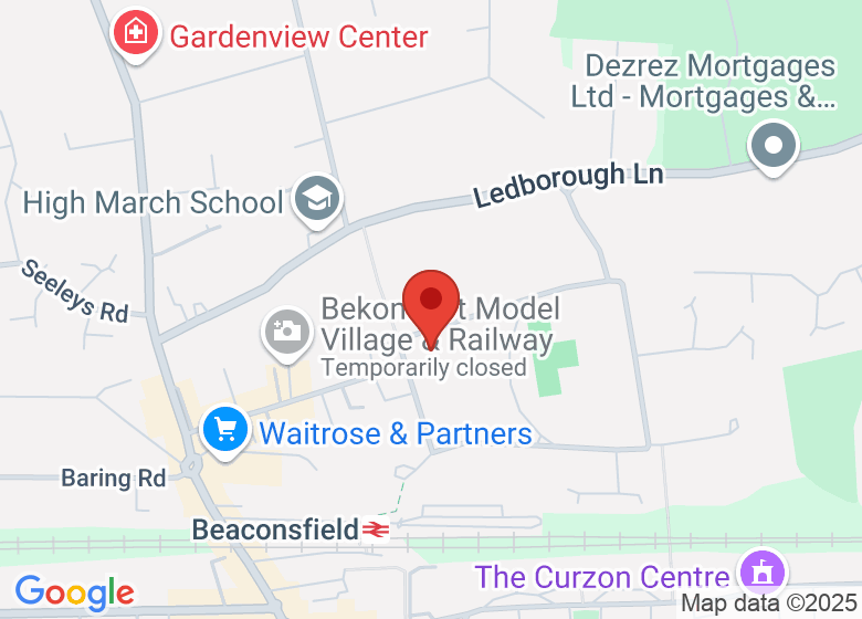 Map showing location of St Michael and All Angels Church Hall