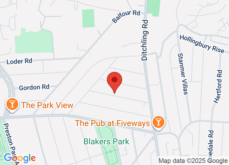 Map showing event location