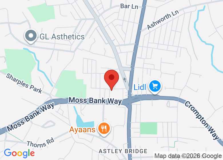 Map showing location of Astley Bridge Conservative Club