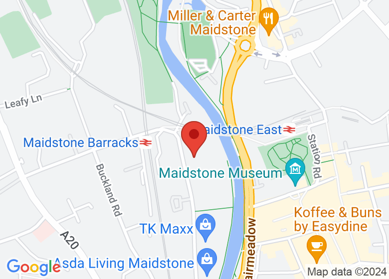 Map showing location of Flowstone Wellbeing Studio