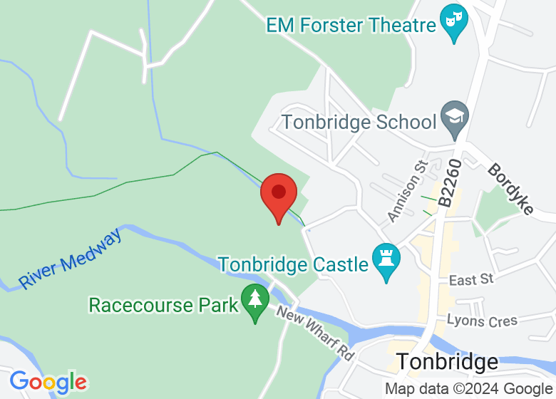 Map showing location of Tonbridge Juddians Rugby Football Club