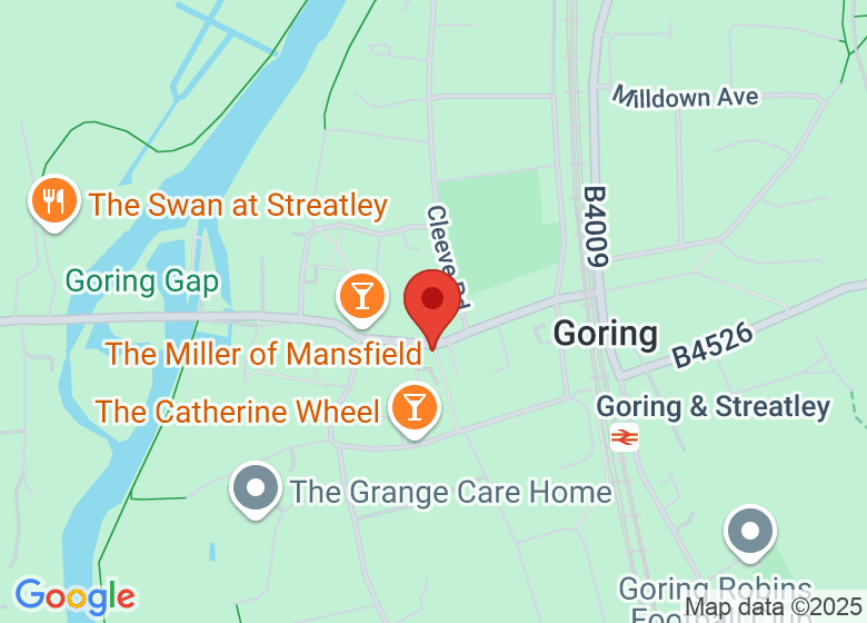 Map showing location of The Village Café