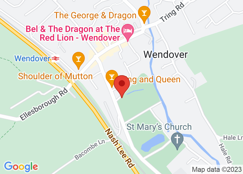 Map showing location of Witchell Pavilion Car Park