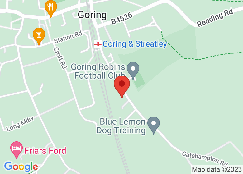 Map showing location of Goring and Streatley Railway Station
