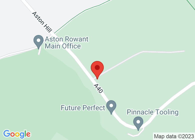 Map showing location of Aston Rowant Main Office
