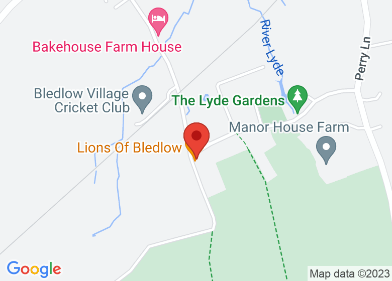 Map showing location of Lions Of Bledlow