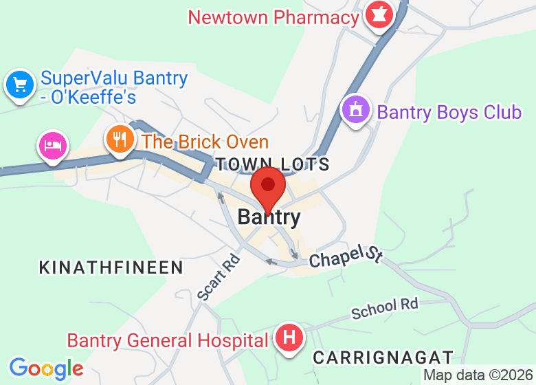 Map showing location of Work Shop