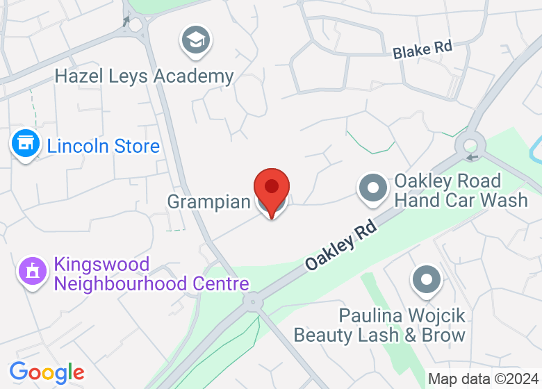 Map showing location of Grampian