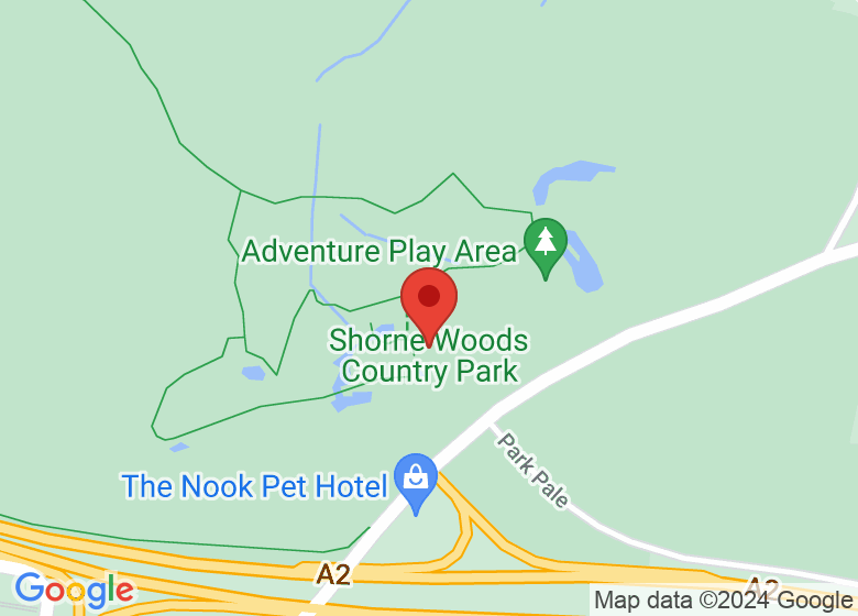 Map showing location of Shorne Woods Country Park