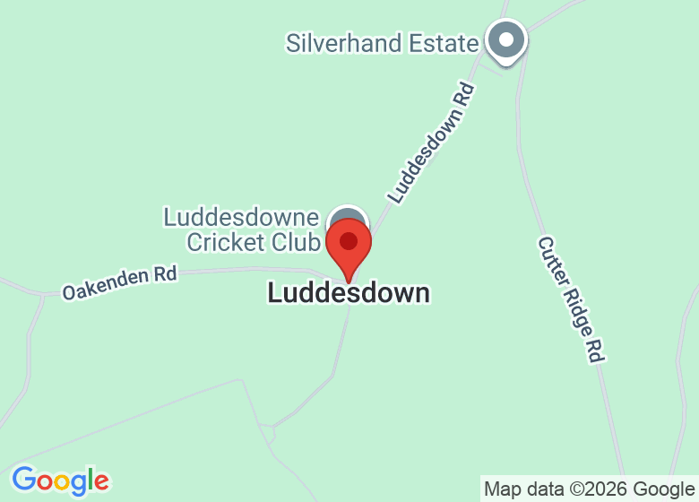 Map showing location of Luddesdown Village Hall