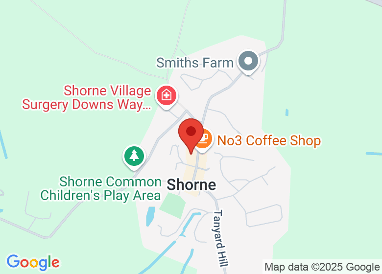 Map showing location of Shorne Village Hall