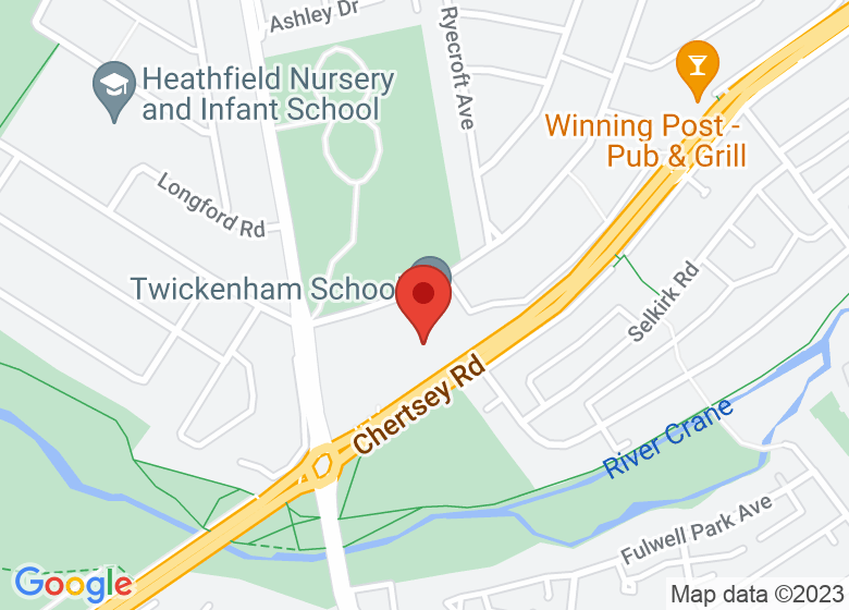 Map showing location of Whitton Sports and Fitness Centre