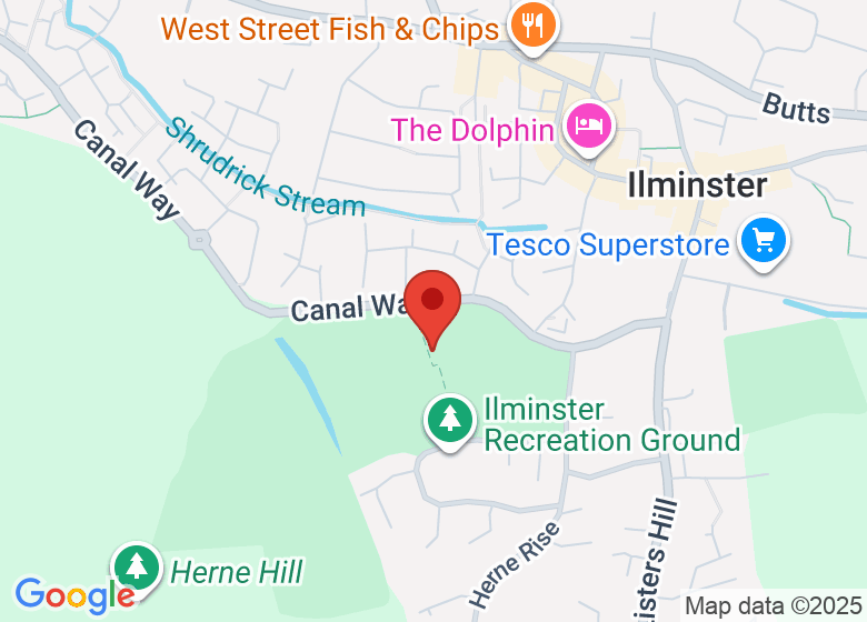 Map showing location of Ilminster Cricket Club