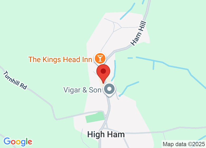 Map showing location of High Ham Village Hall