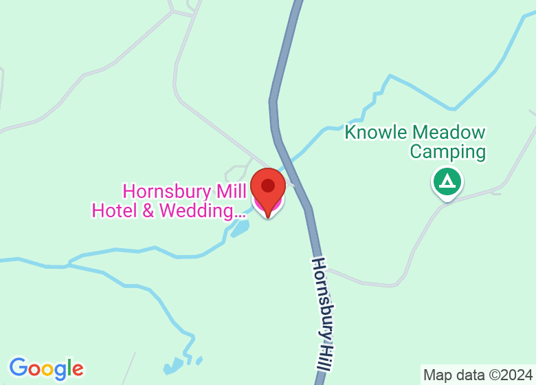 Map showing location of Hornsbury Mill Hotel & Wedding Venue in Somerset
