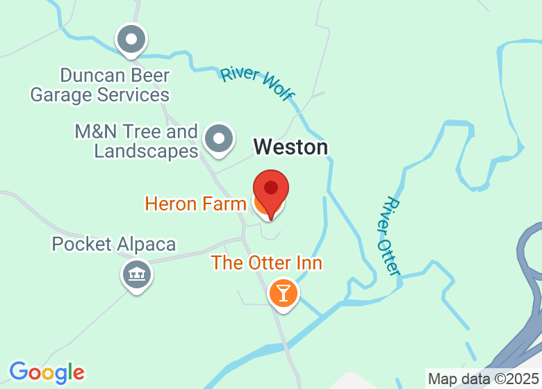 Map showing location of Heron Farm