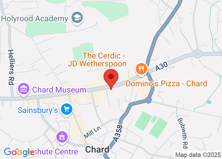Map showing location of Jenny's Cafe and Bistro
