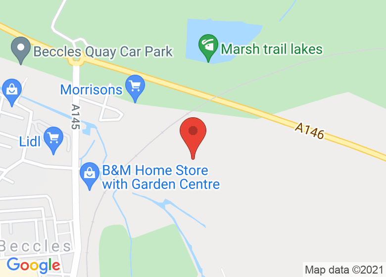 Map showing location of The Wild Meadow