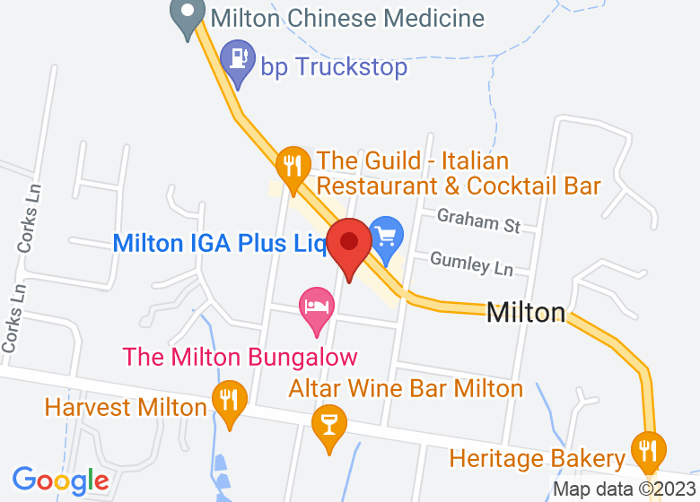 Map showing location of Manjushri Buddhist Meditation Centre