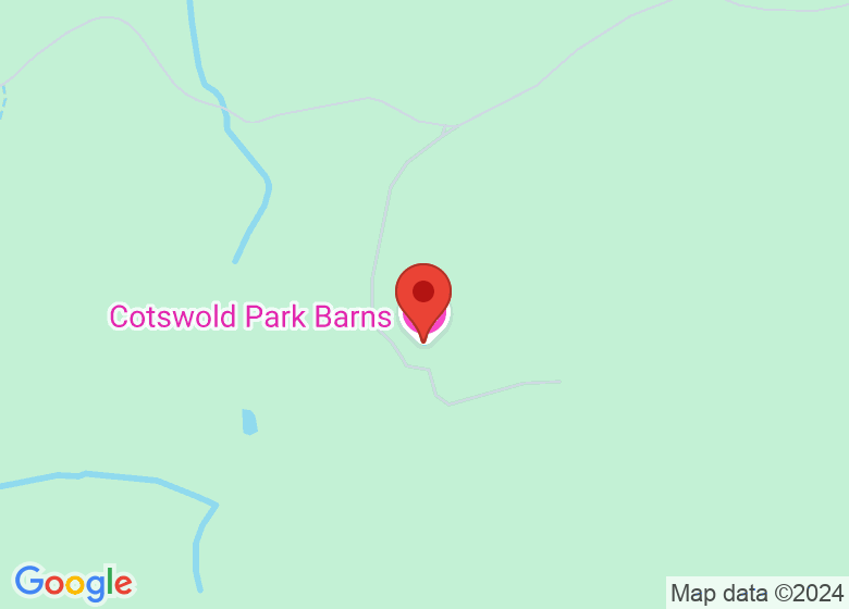 Map showing location of Cotswold Park Barns