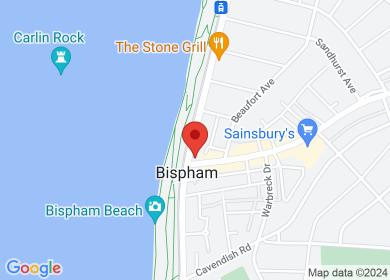 Map showing location of Yoga Blackpool Studio