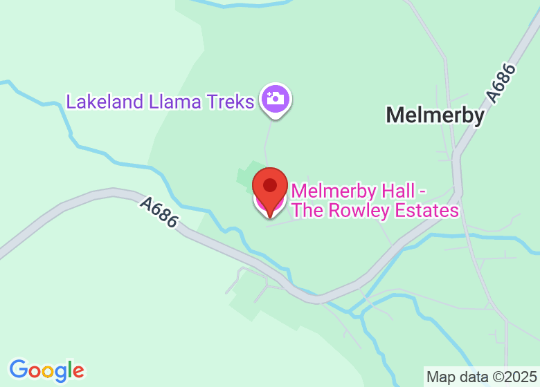 Map showing location of Melmerby Hall - The Rowley Estates
