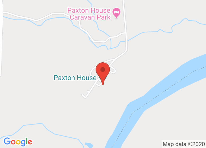 Map showing location of Paxton House