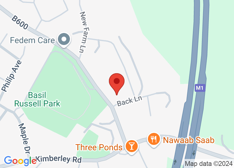 Map showing location of St. Patricks Church Hall