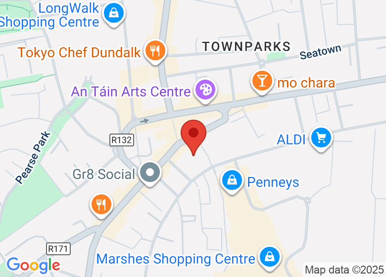 Map showing location of Dundalk Yoga Collective