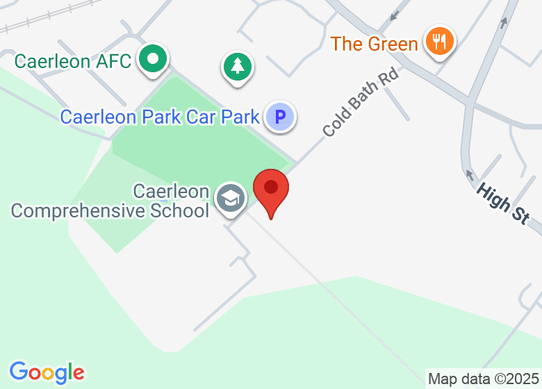 Map showing location of Caerleon Scout Hut 