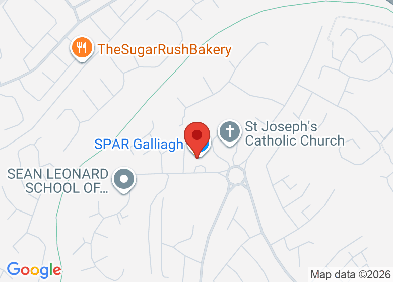 Map showing location of Galliagh Community Centre