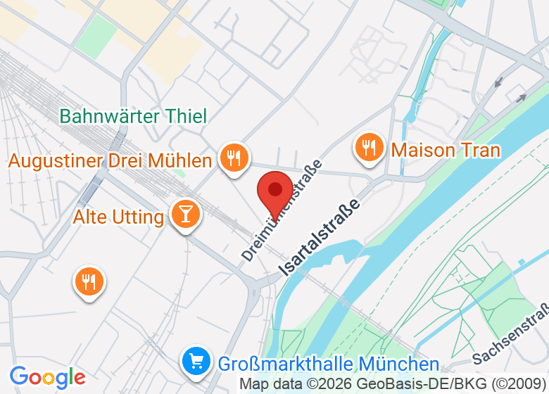 Map showing location of CASA CALMA Yogastudio