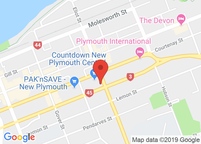 Map showing event location