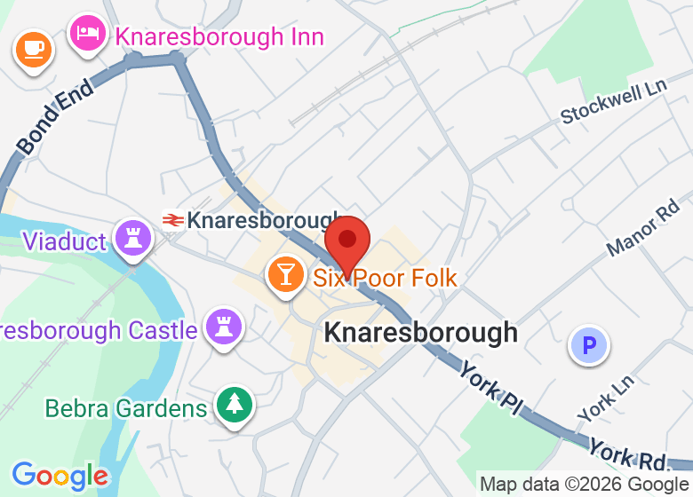 Map showing location of Buttercup Cafe