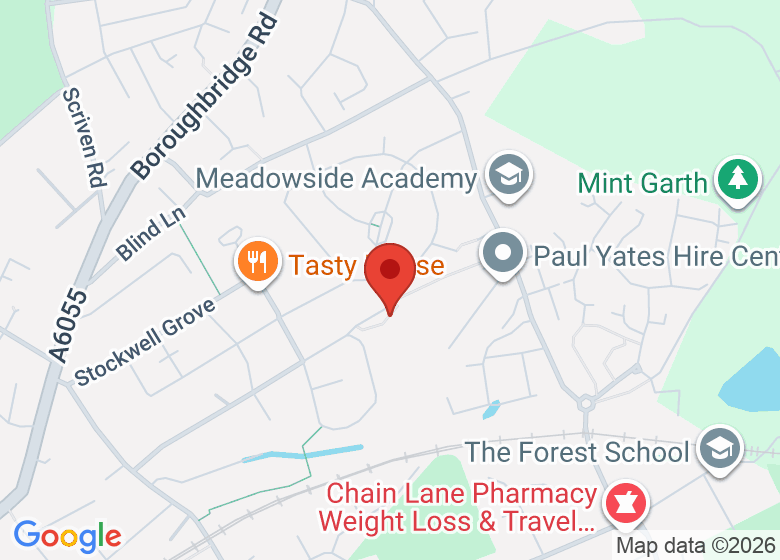 Map showing location of Stockwell Wellbeing Hub