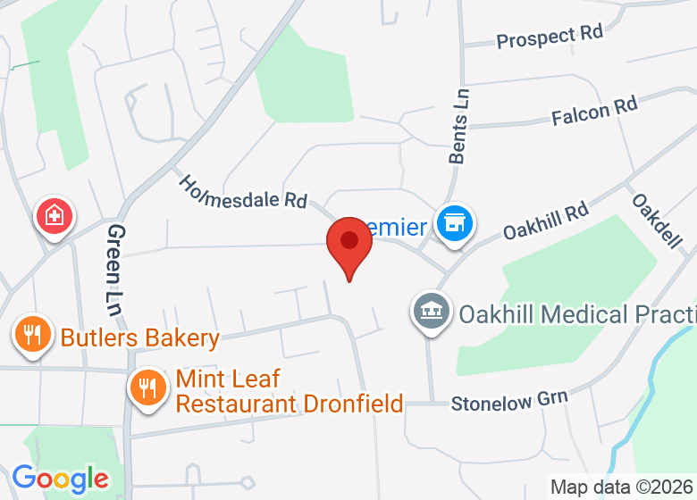 Map showing location of Holmesdale Infant School