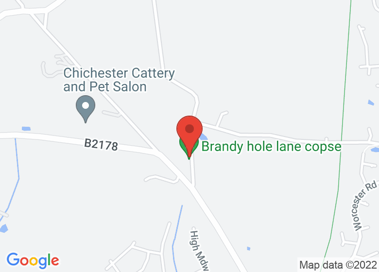 Map showing location of No. 1 Brandy Hole Lane Bed and Breakfast