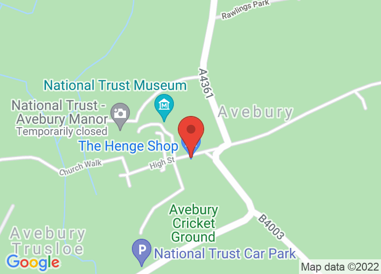 Map showing location of The Henge Shop