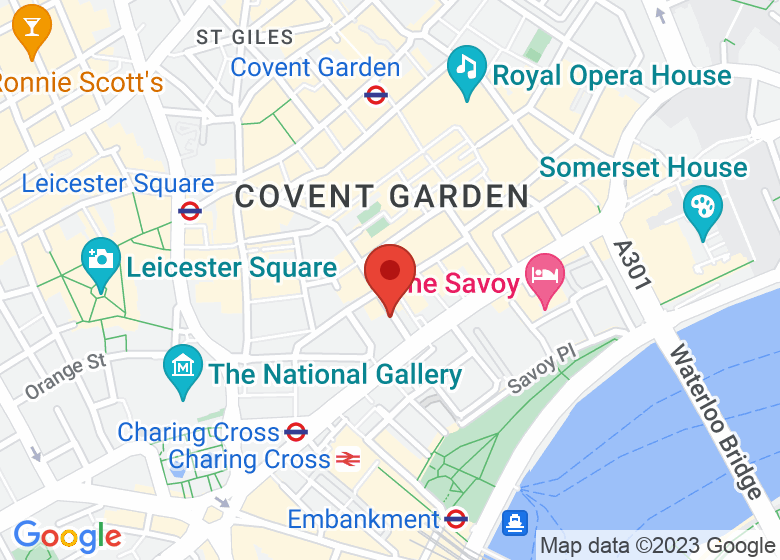 Map showing location of Fitness First The Strand (Covent Garden)
