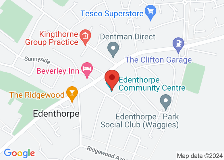 Map showing location of Edenthorpe Community Centre